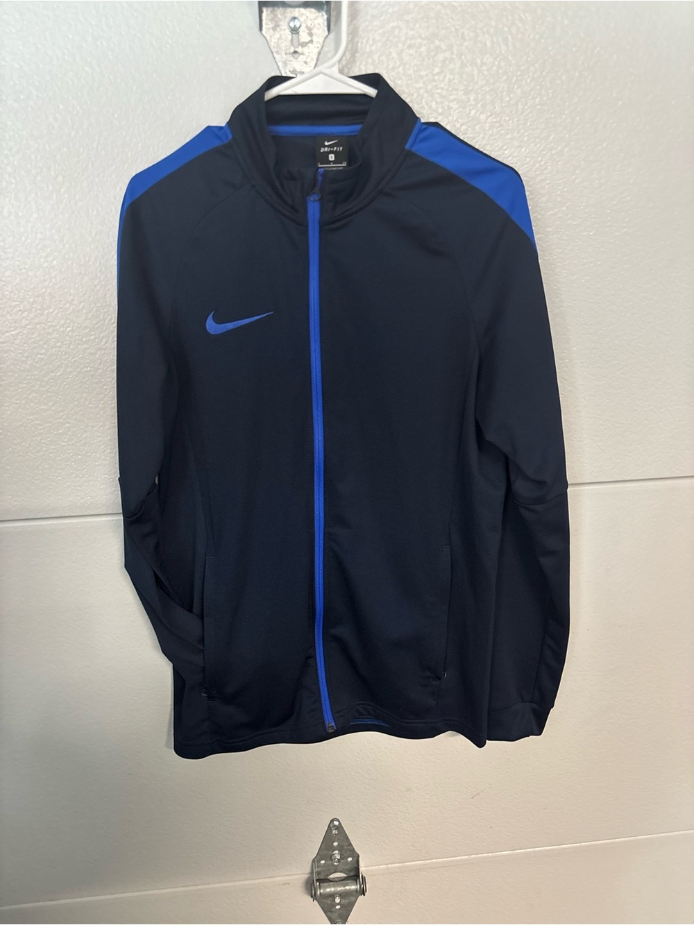 Nike Black Jacket with Royal Blue Trim